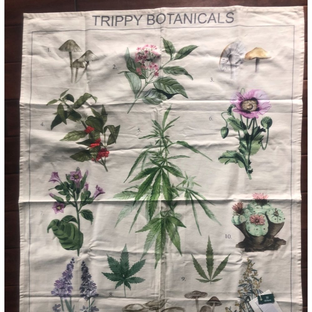 Urban Outfitters Trippy Botanicals Tapestry